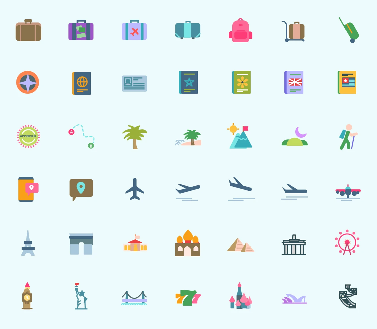Travel Free Icon Pack - 1