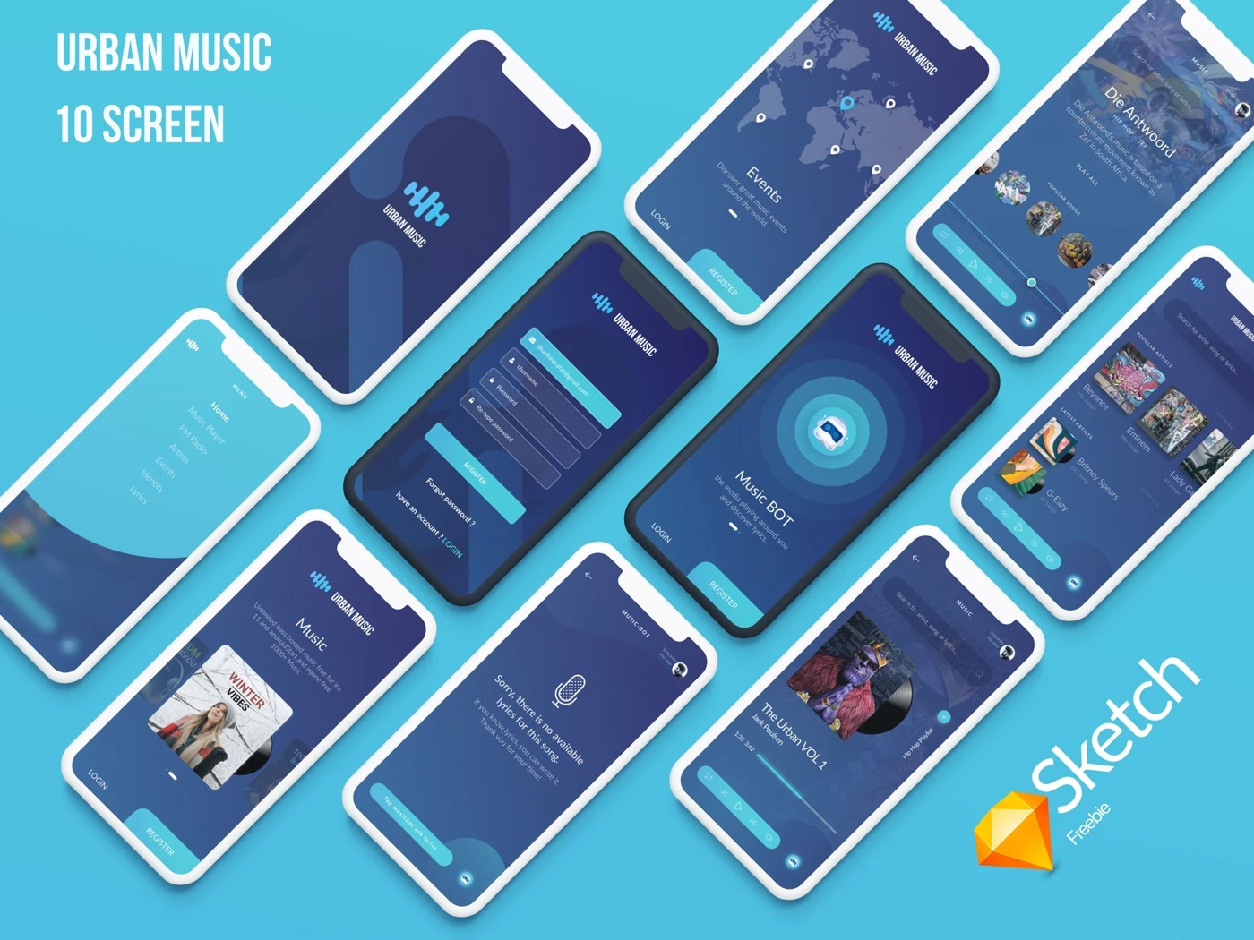 Urban Music UI Kit - 1