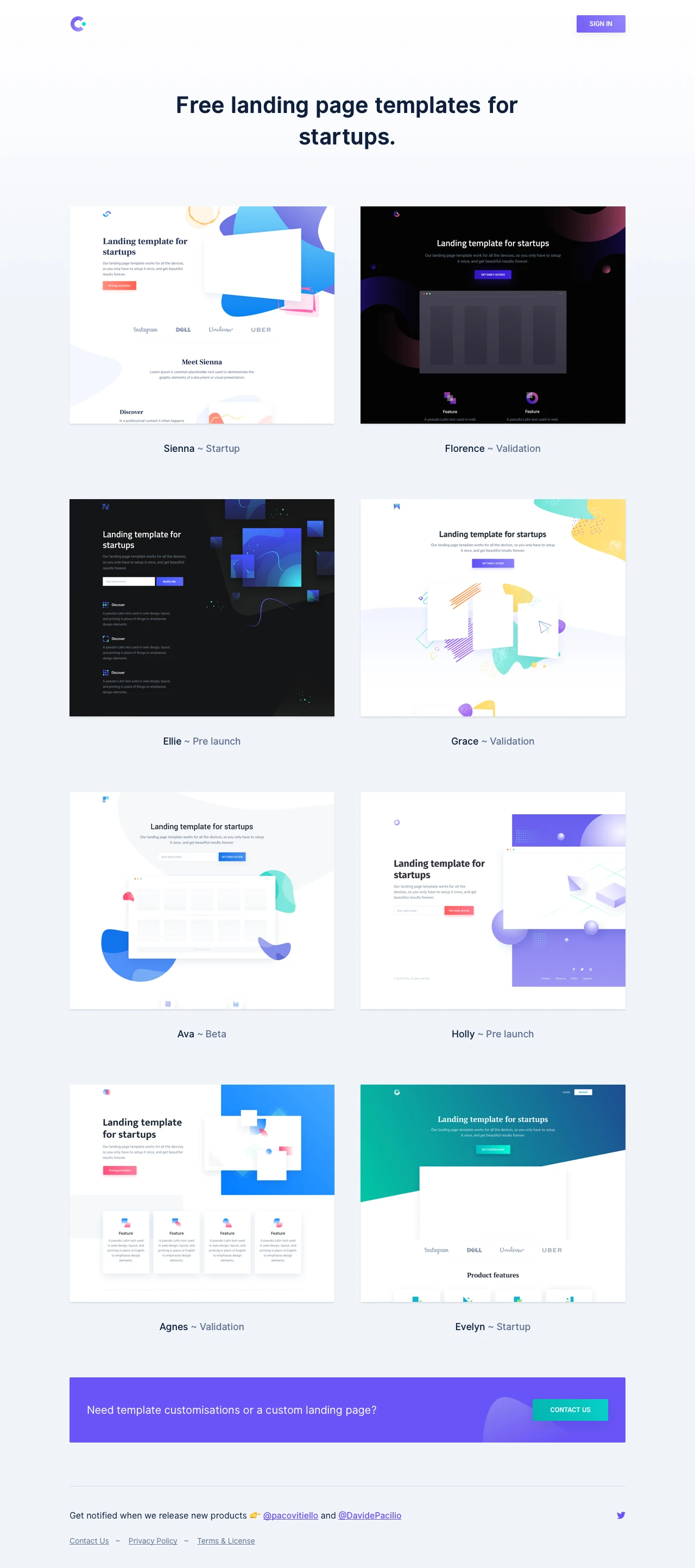 Cruip Landing Page Example: Cruip is a collection of free HTML templates to easily build beautiful landing pages for your startup.