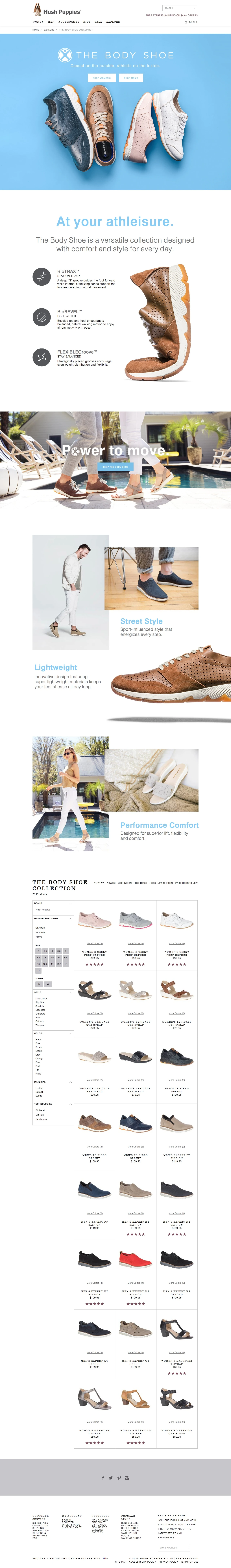 Hush Puppies Landing Page Example: Shop the full collection of The Body Shoe Collection and find what youre looking for today. Free shipping on all orders!