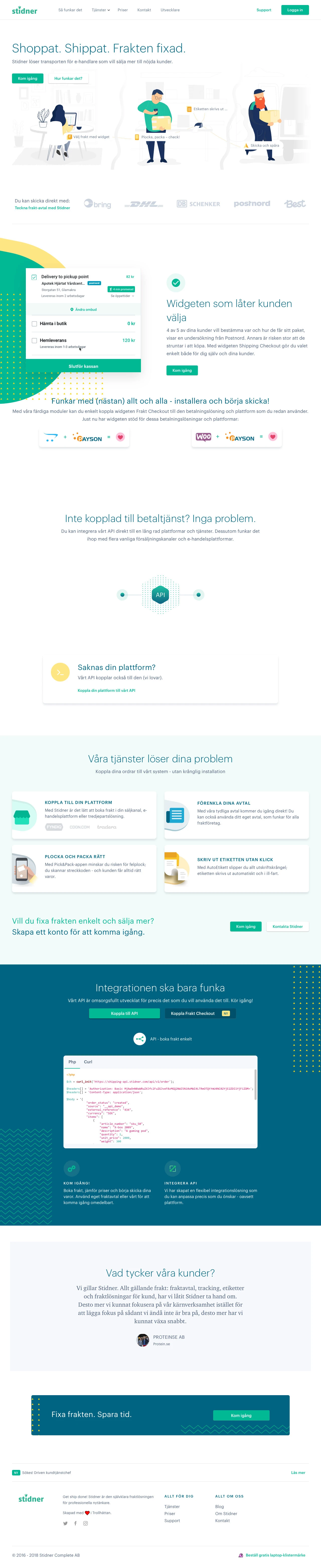 Stidner Landing Page Example: Fix the freight. Save time