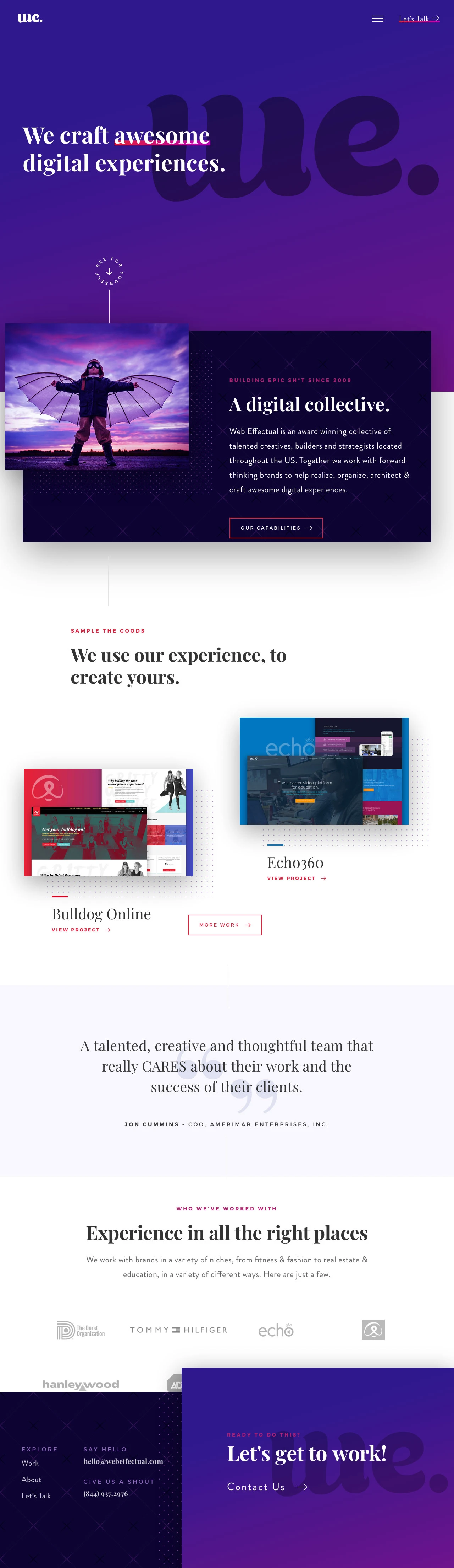 Web Effectual Landing Page Example: 
