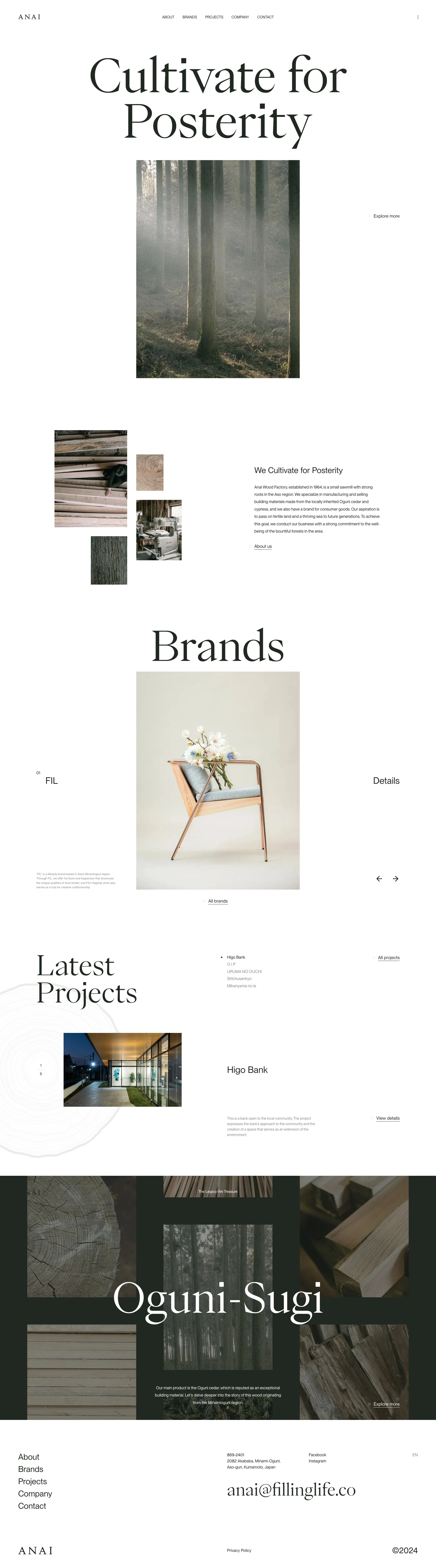 ANAI Landing Page Example: Establishing the relationship between Forests and Architecture.