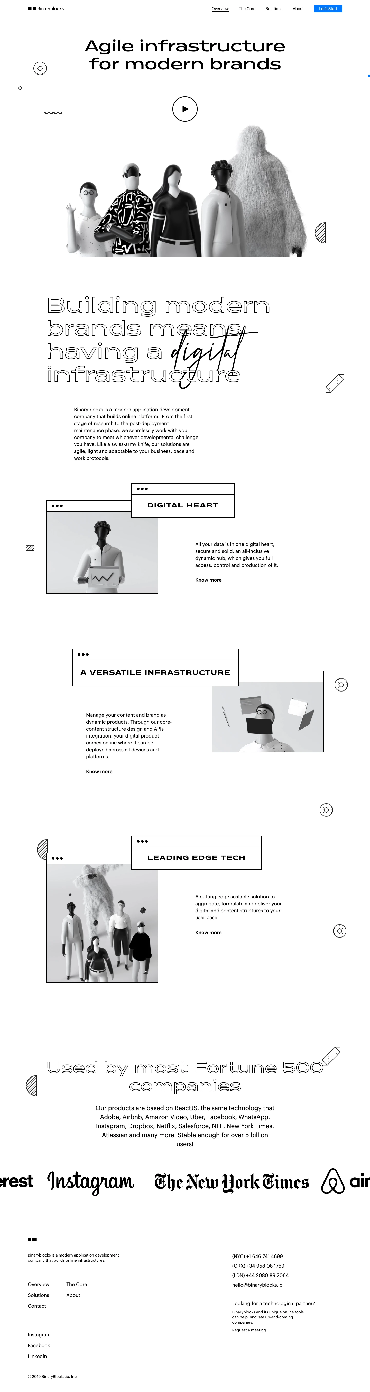 Binaryblocks Landing Page Example: Binaryblocks is a modern application development company that builds online platforms. From the first stage of research to the post-deployment maintenance phase, we seamlessly work with your company to meet whichever developmental challenge you have. Like a swiss-army knife, our solutions are agile, light and adaptable to your business, pace and work protocols.