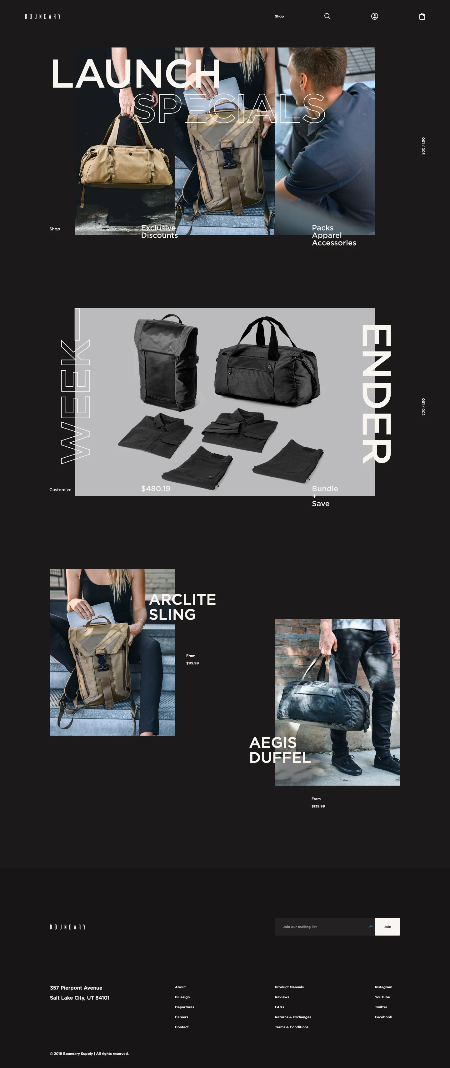 Boundary Supply Landing Page Example: 50+ Features make The Prima System and Errant the best and coolest stormproof modular photography and travel laptop backpacks. Sustainable fabrics, unbeatable customer service and a lifelong warranty make Boundary's line of travel backpacks and everyday modular accessories built for photography and commuting.