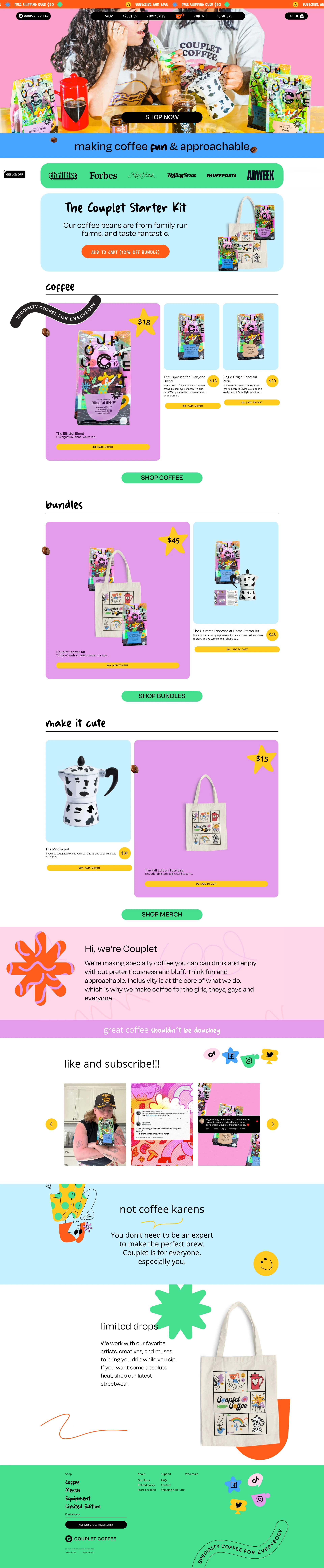 Couplet Coffee Landing Page Example: Welcome to Couplet Coffee - Where Coffee Meets Joy! Elevate Your Sip Game with Couplet Coffee! ☕ Discover the ultimate blend of premium coffee beans equipment, and merch. 🛒. Brew joy in every cup! 😃 Sip, savor, and shop the best in brews! Checkout out shop for more!
