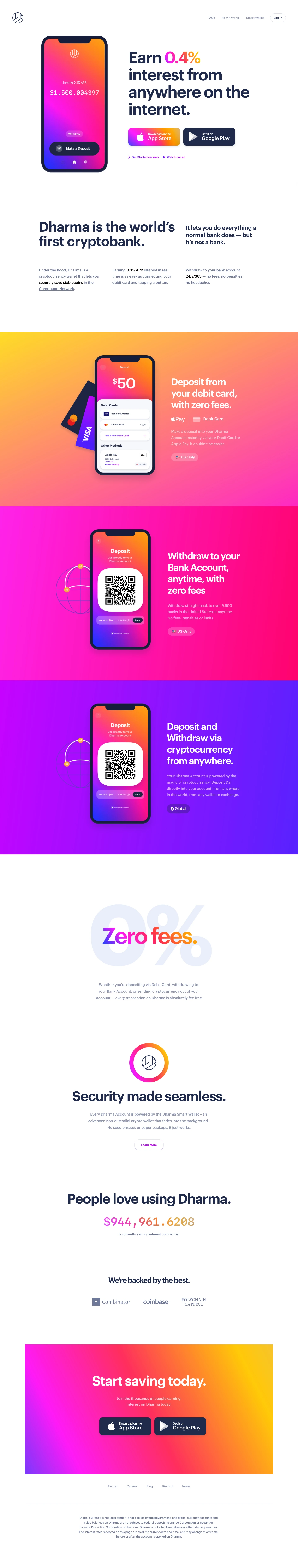 Dharma - Landing Page Design | Lapa Ninja