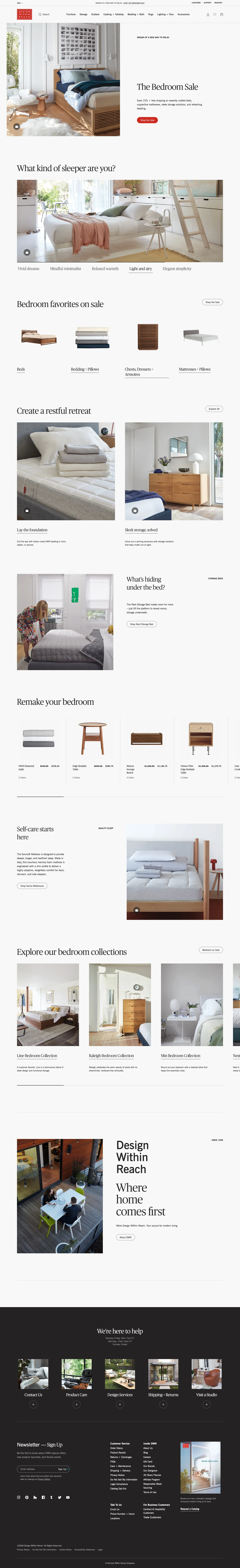 Design Within Reach Landing Page Example: Design Within Reach offers the world’s largest selection of authentic modern furniture, lighting, and accessories from designers past and present.