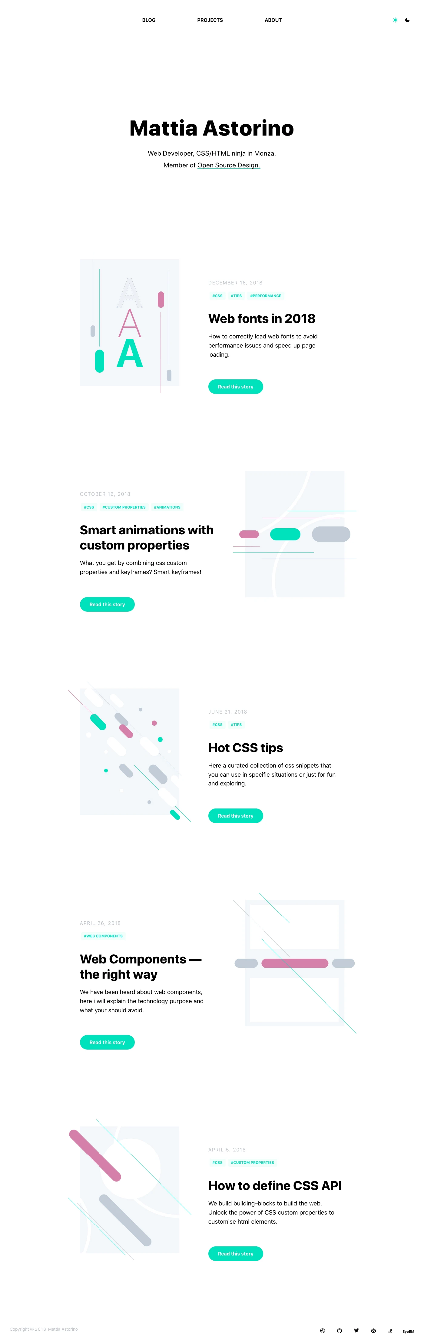 Mattia Astorino Landing Page Example: CSS/HTML architect in Monza and member of Open Source Design.