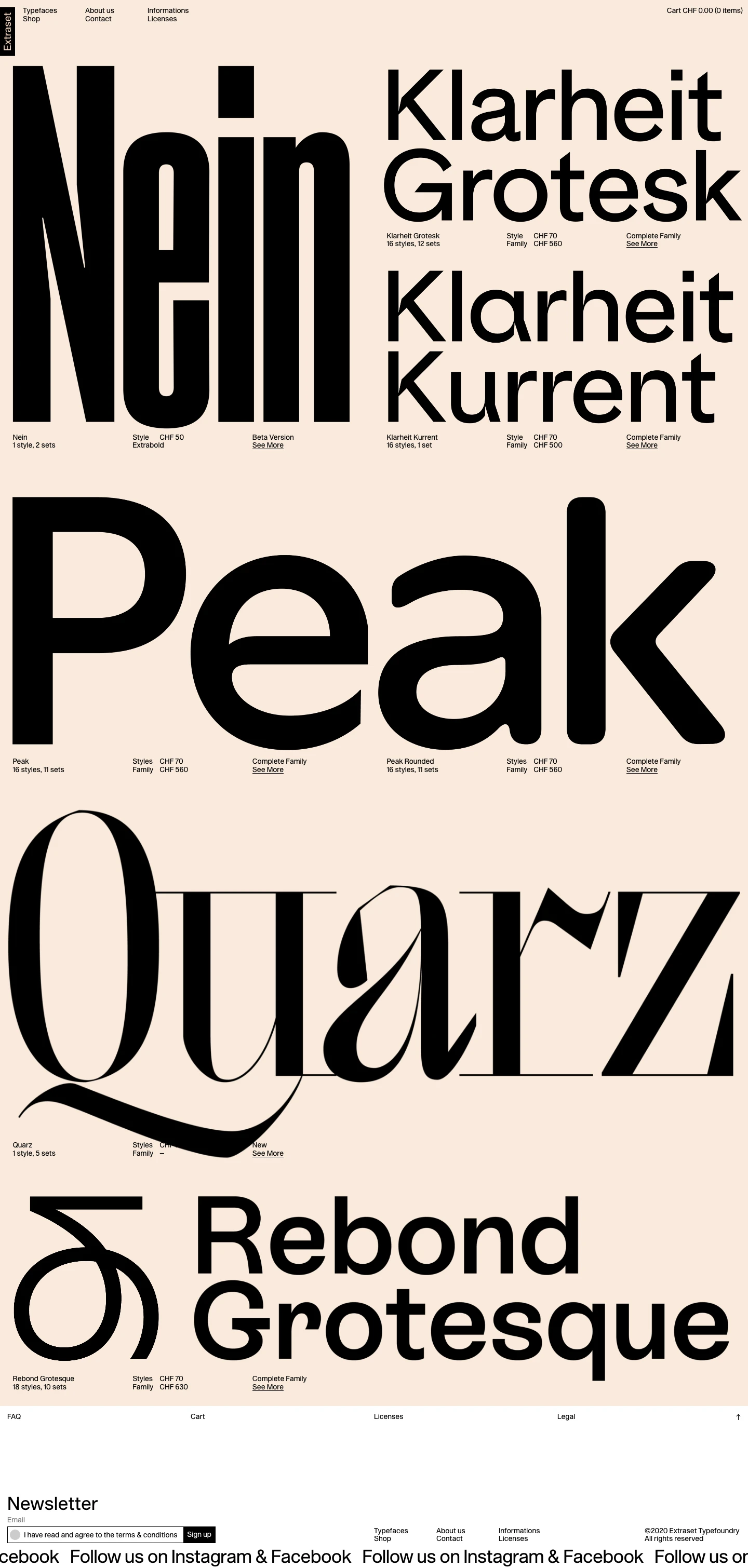 Extraset Landing Page Example: Extraset is an independent Swiss type foundry established in Geneva jointly led by Alex Dujet (Futur Neue), Xavier Erni (Neo Neo), Roger Gaillard (Cécile + Roger) and David Mamie (TM Todeschini + Mamie). Extraset publishes professional typefaces made by graphic designers for graphic designers.