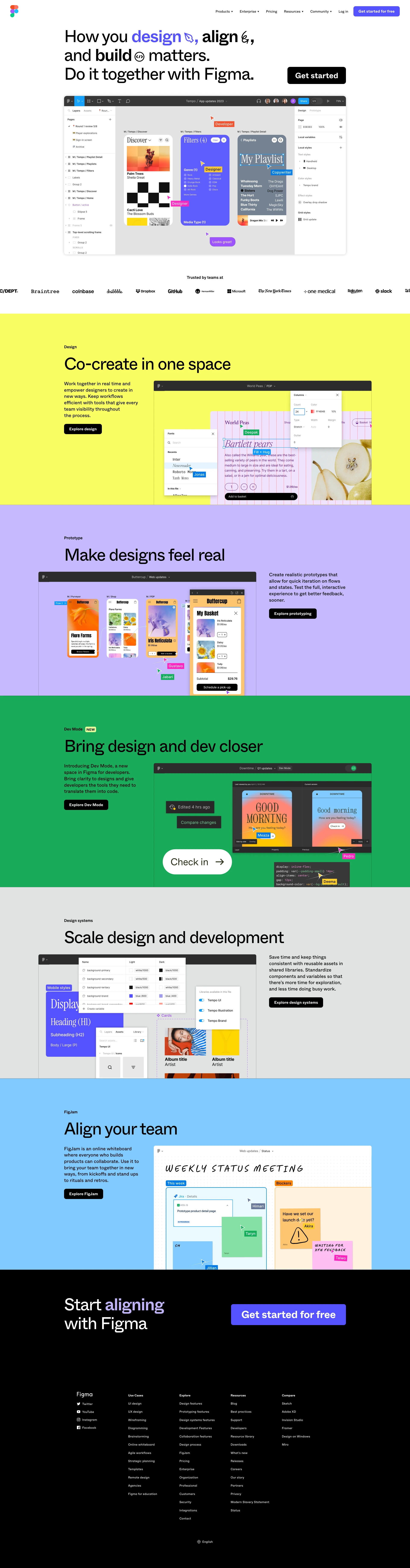 Figma Landing Page Example: Figma is the leading collaborative design tool for building meaningful products. Seamlessly design, prototype, develop, and collect feedback in a single platform.