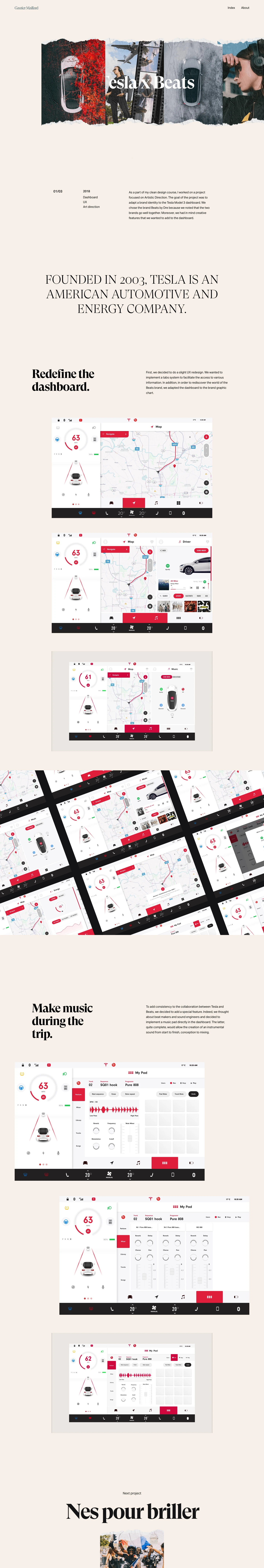 Gautier Maillard Landing Page Example: My name is Gautier Maillard, I’m currently a third year student at HETIC, near Paris, France.