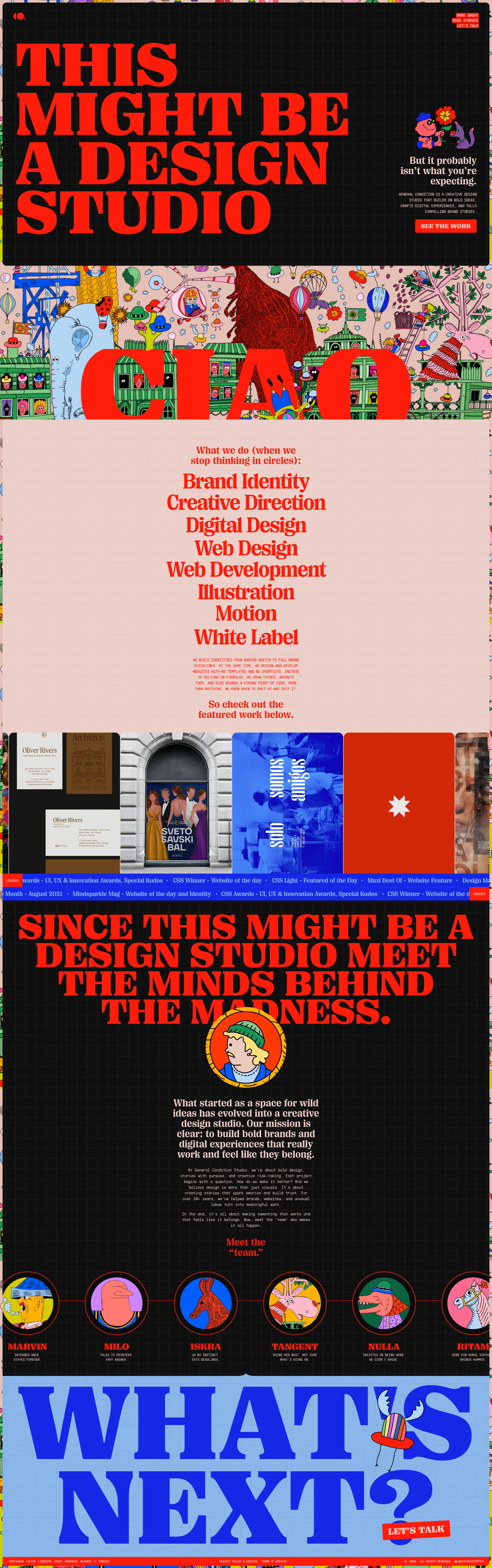 General Condition Landing Page Example: General Condition is a European design studio building brands, websites, and stories for cultural and creative businesses.