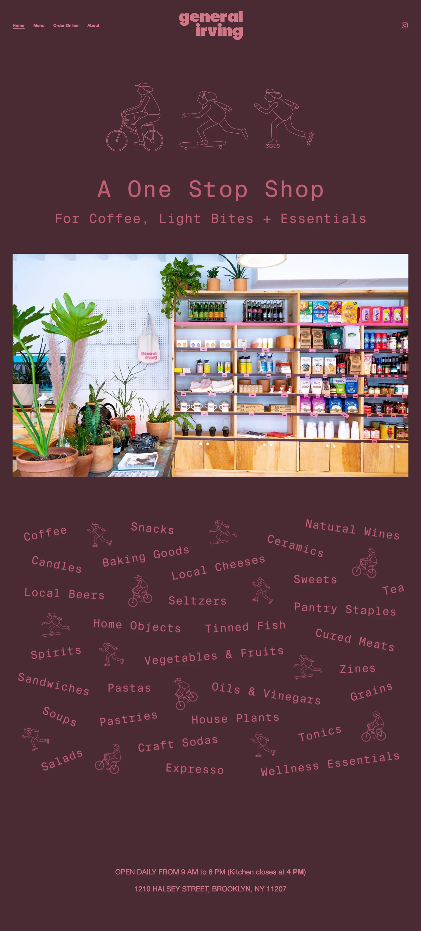 General Irving Landing Page Example: A One Stop Shop.