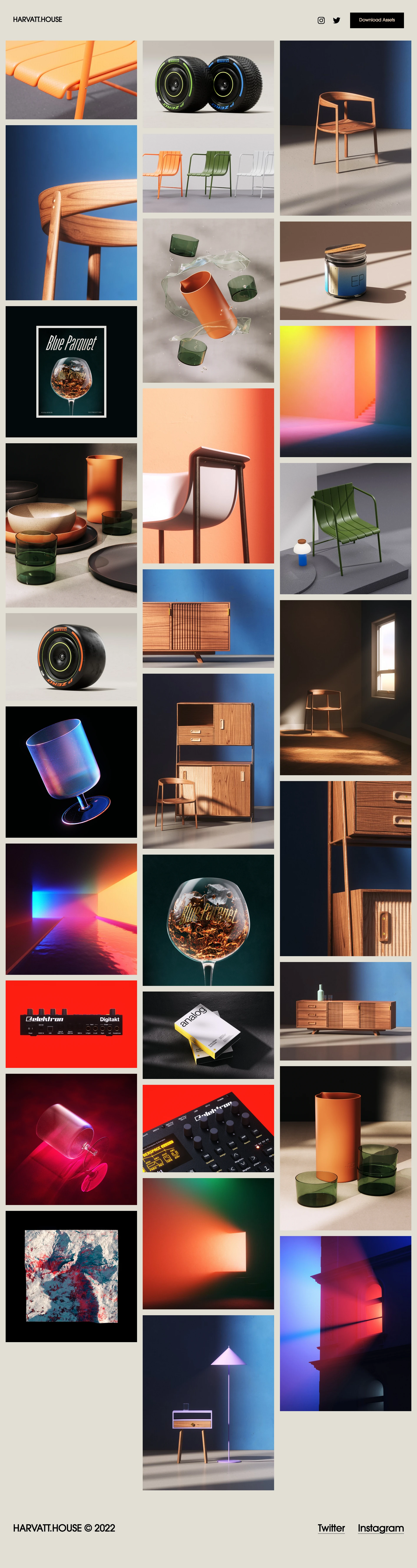 HARVATT.HOUSE Landing Page Example: designer – making all sorts.