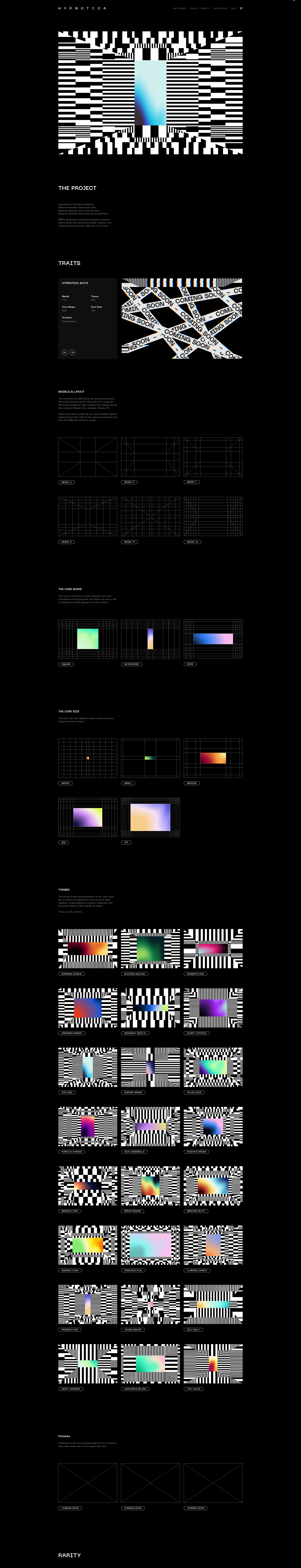 Hypnotica Landing Page Example: Hypnotica is all about balance. Balance between chaos and order. Balance between noise and harmony. Balance between sharpness and smoothness.