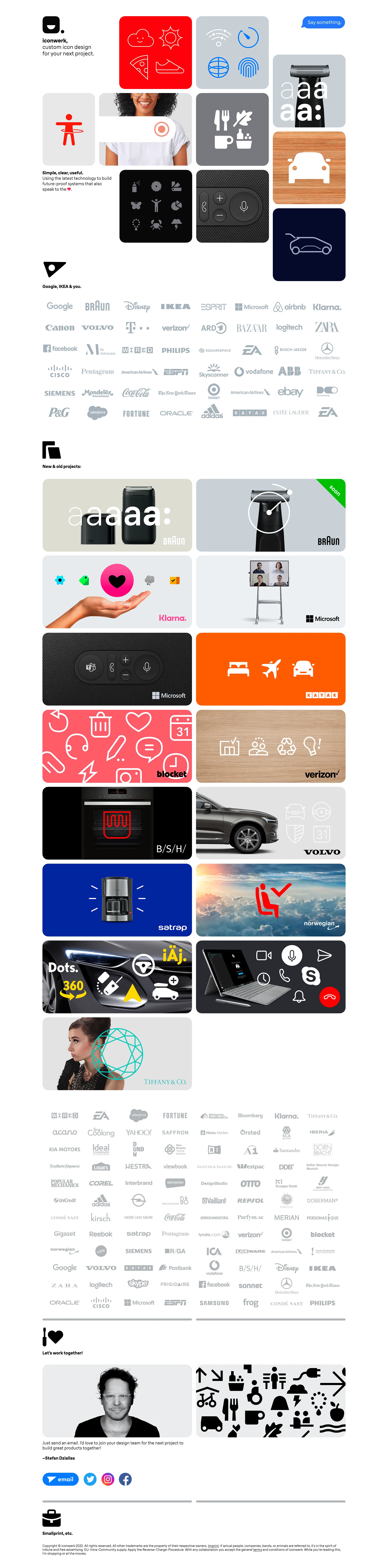 iconwerk Landing Page Example: Custom icon design for your next project.
