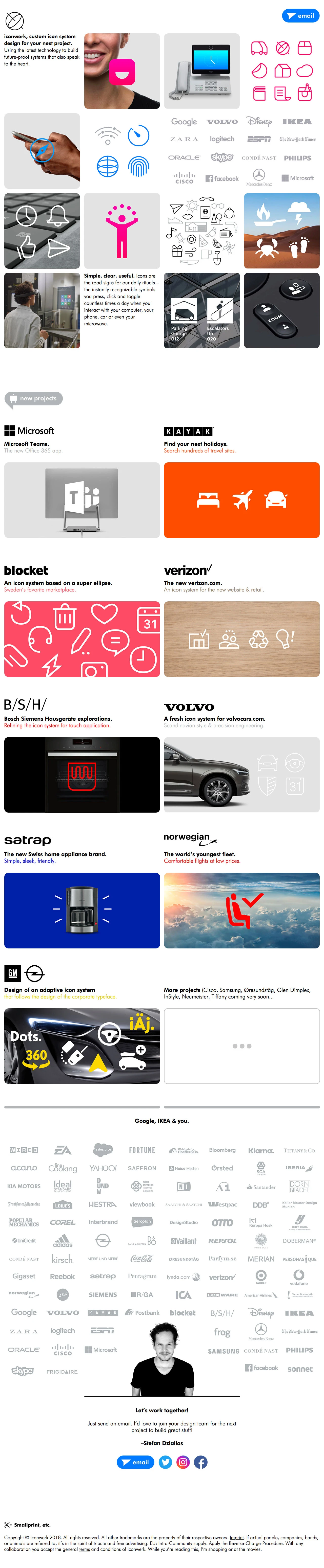 iconwerk Landing Page Example: Custom icon design for your next project.
