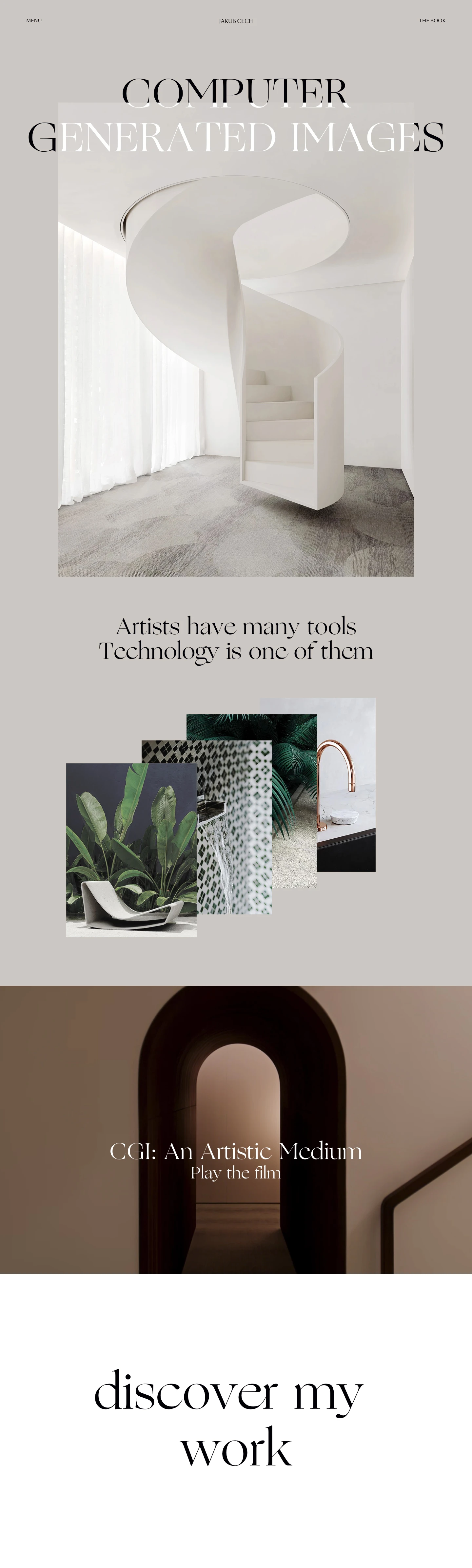 Jakub Cech Landing Page Example: Jakub Cech is an award-winning, multi-disciplined CGI artist