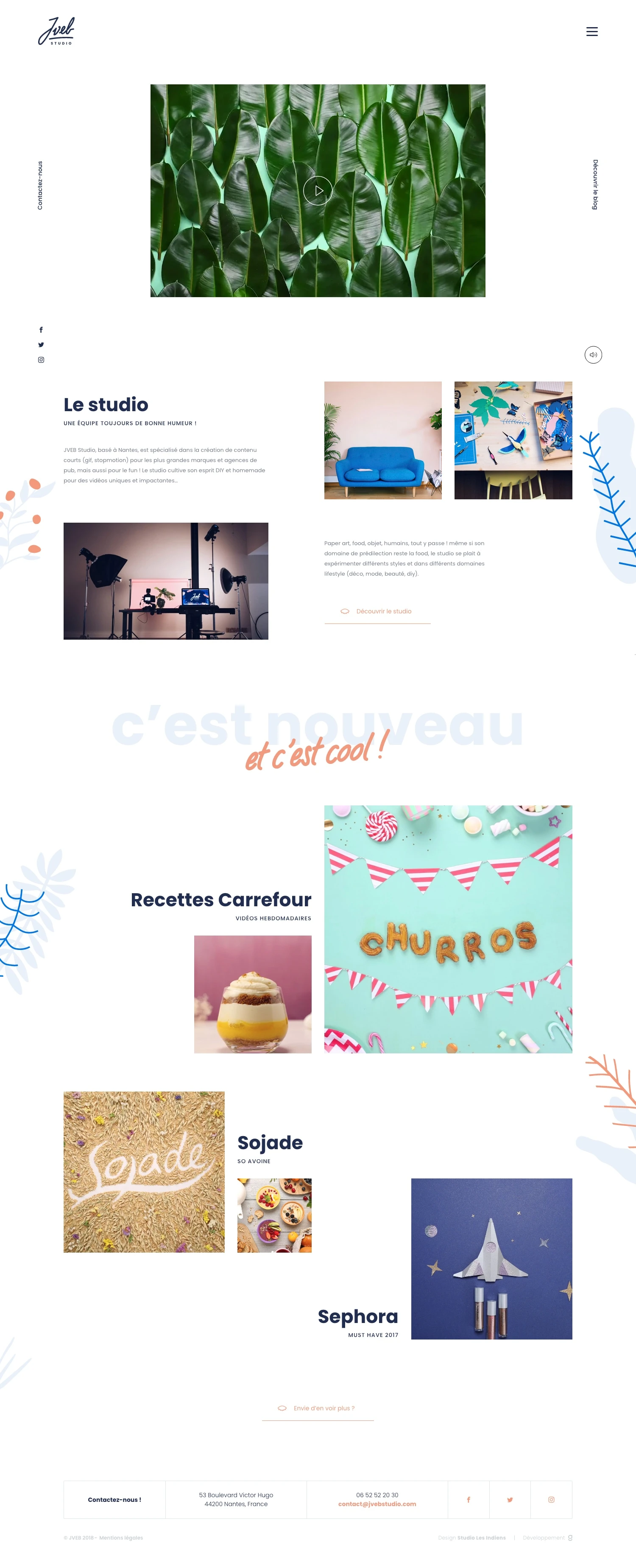 JVEB Studio Landing Page Example: Stopmotion Studio