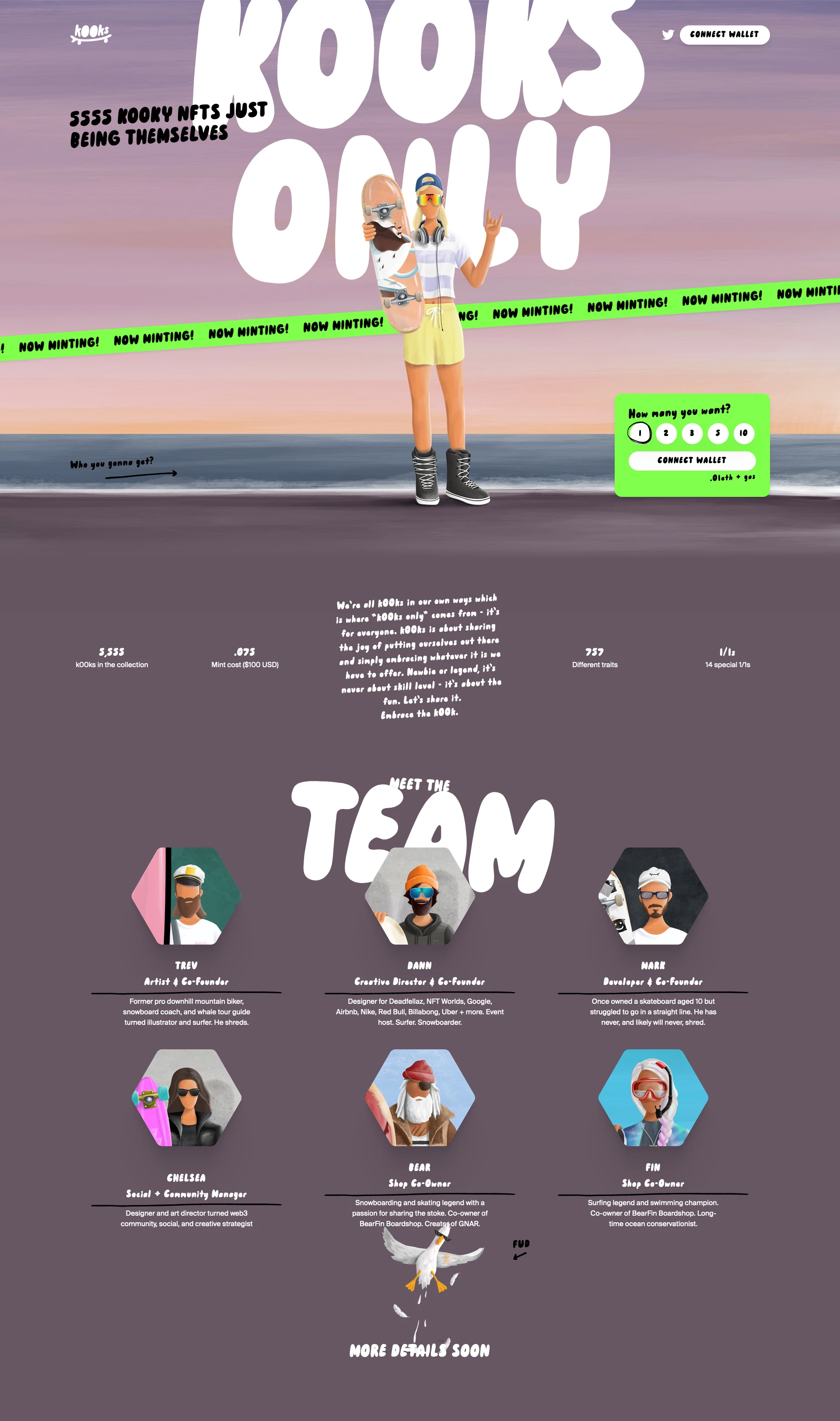 k00ks Landing Page Example: k00ks is about sharing the joy of putting ourselves out there and simply embracing whatever it is we have to offer. Newbie or legend, it’s never about skill level - it’s about the fun. Let’s share it. Embrace the k00k.