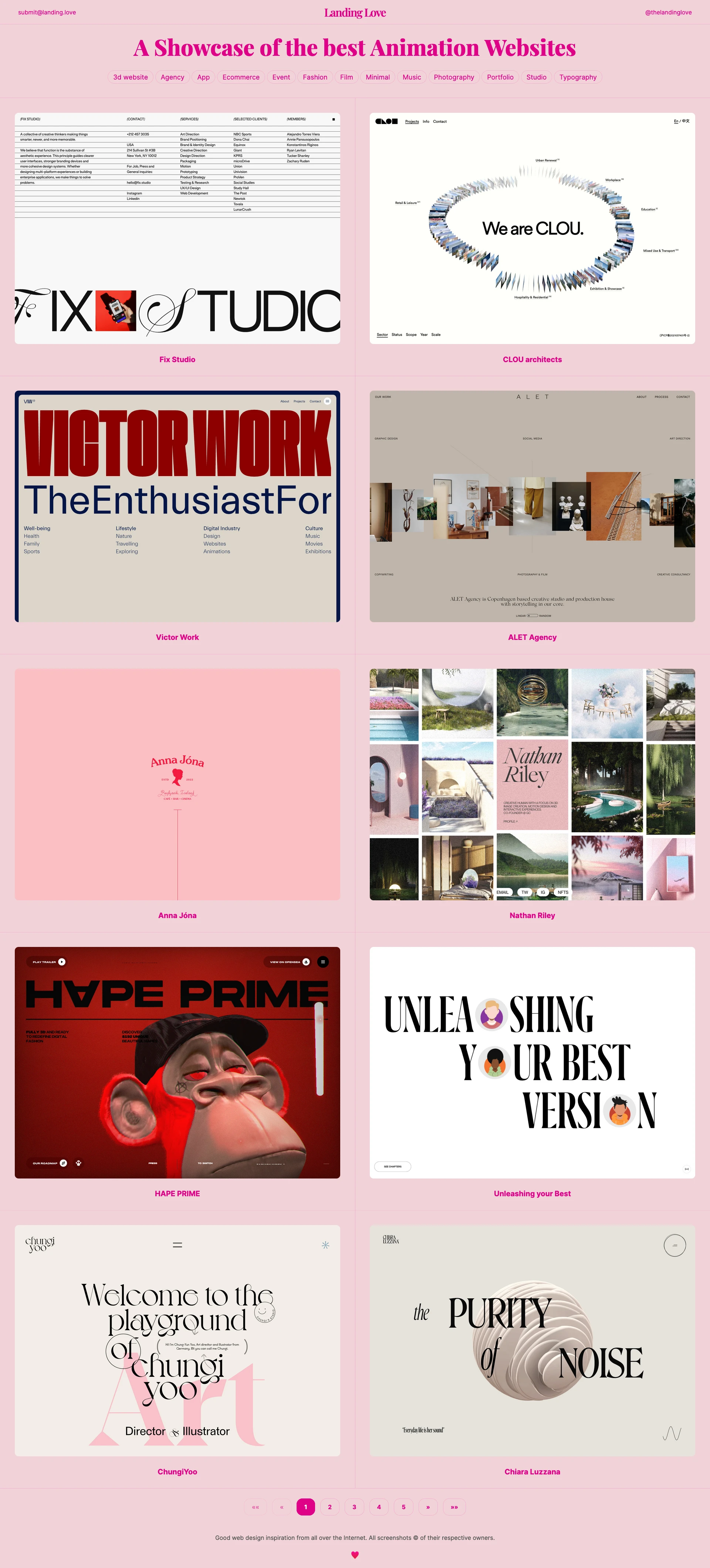 Landing Love Landing Page Example: Showcase of the best Animation Websites. Good web design inspiration from all over the Internet.