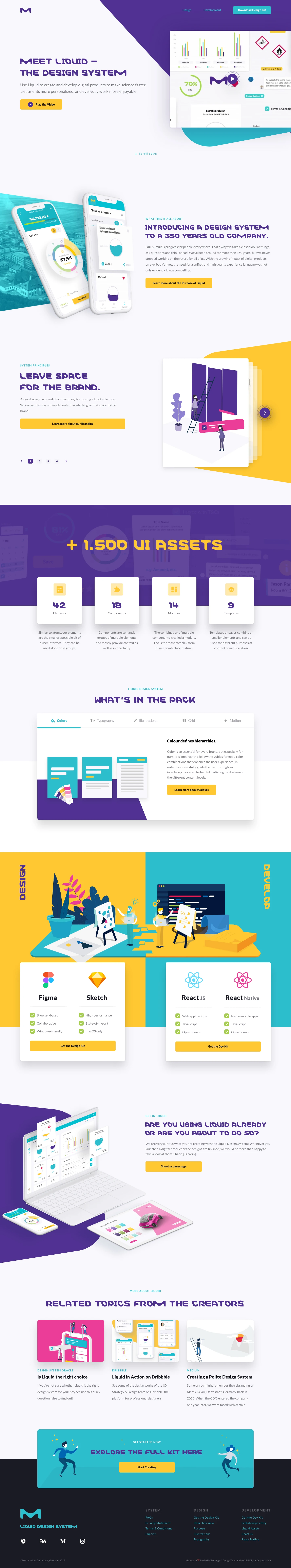Liquid Landing Page Example: Use Liquid to create and develop digital products to make science faster, treatments more personalized, and everyday work more enjoyable.