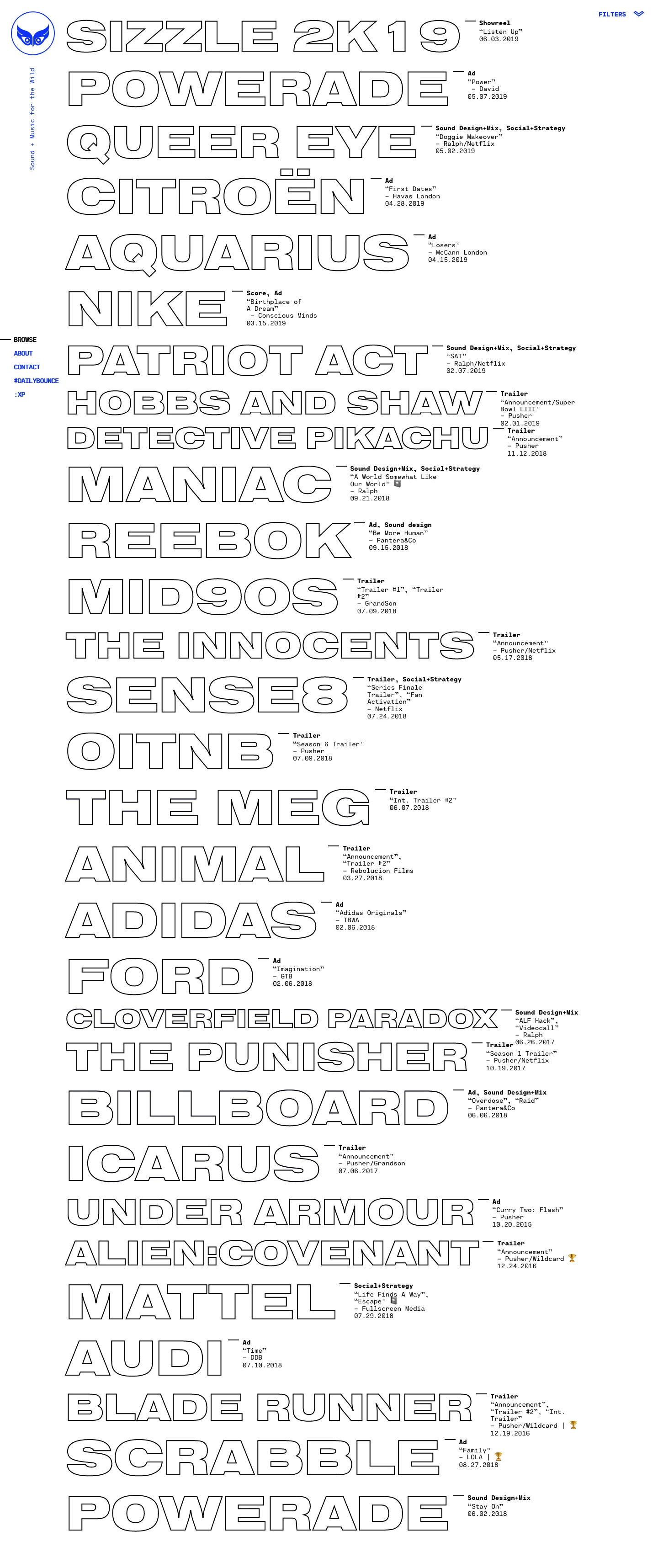 Safari Riot Landing Page Example: Sound + Music for the Wild