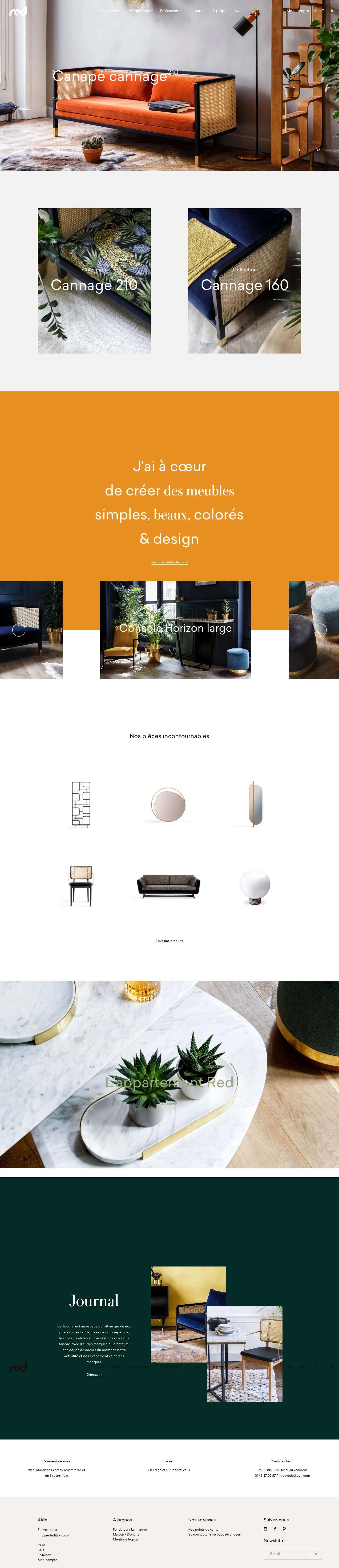 Red Editionz Landing Page Example: 