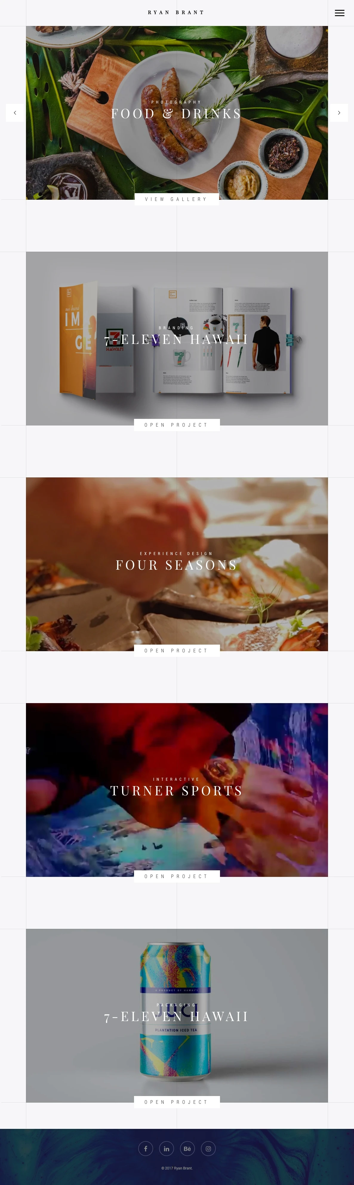 Ryan Brant Landing Page Example: Creative Director for Theory A Digital Creative Agency 