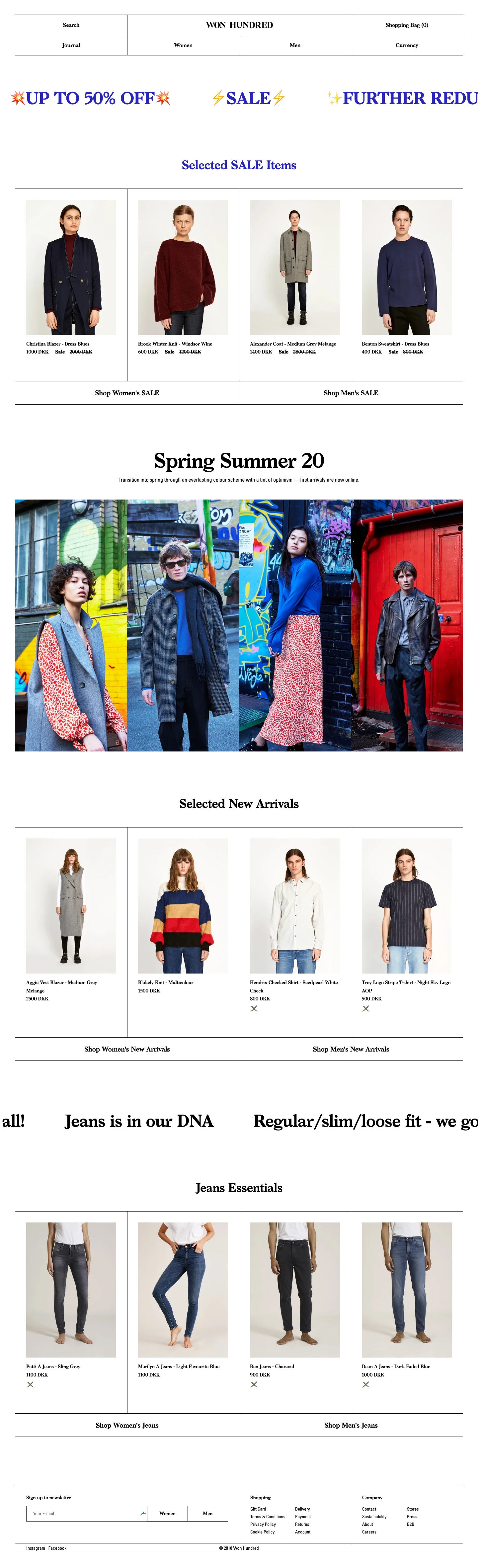 Won Hundred Landing Page Example: Shop the widest selection of Won Hundred at our online store. The home and the official site of the Danish fashion and denim brand.