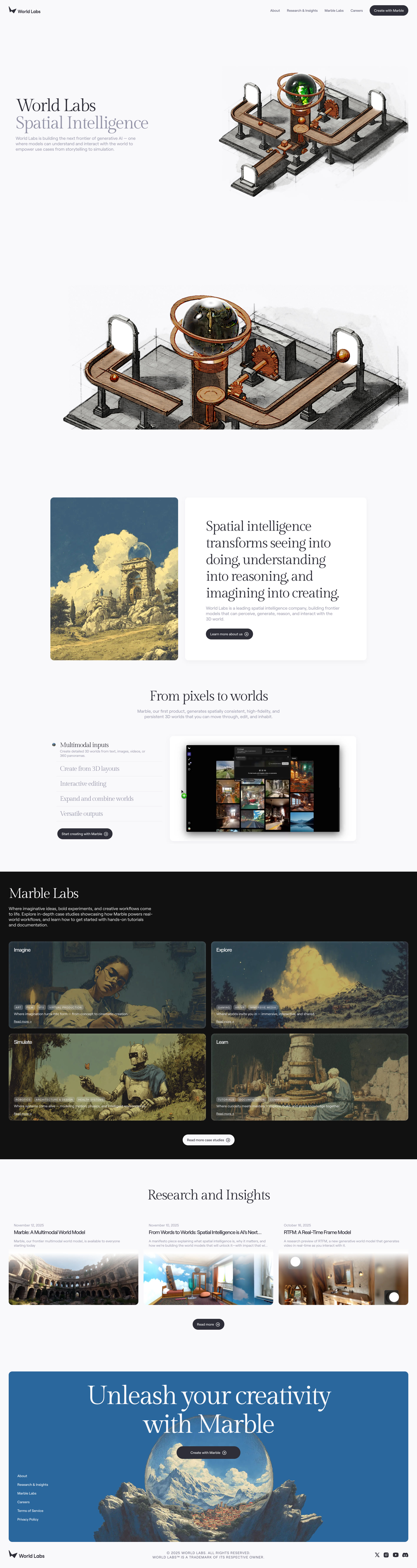 World Labs - Landing Page Design | Lapa Ninja
