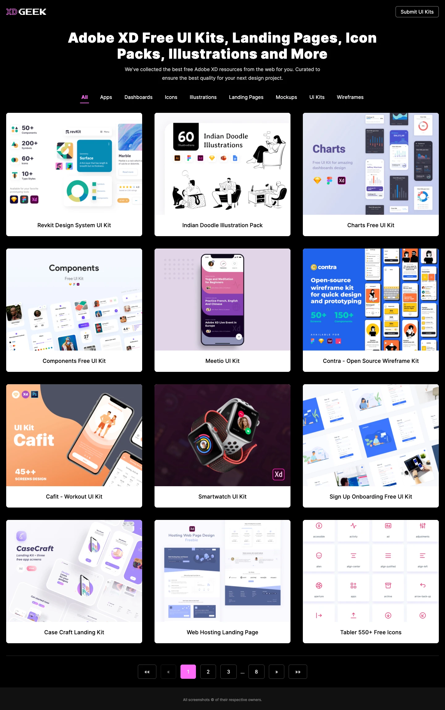 XD Geek Landing Page Example: We've collected the best free Adobe XD resources from the web for you. Curated to ensure the best quality for your next design project.