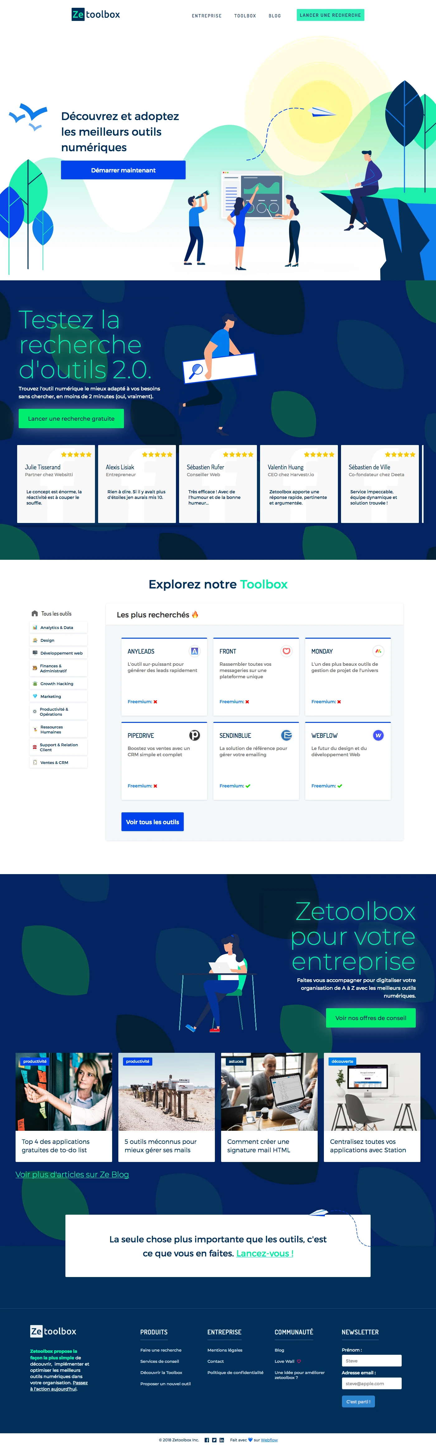 Zetoolbox Landing Page Example: Looking for the best digital tools for your business? Look no further, we did it for you! Zetoolbox helps you implement powerful SaaS software and automation techniques to accelerate your development.