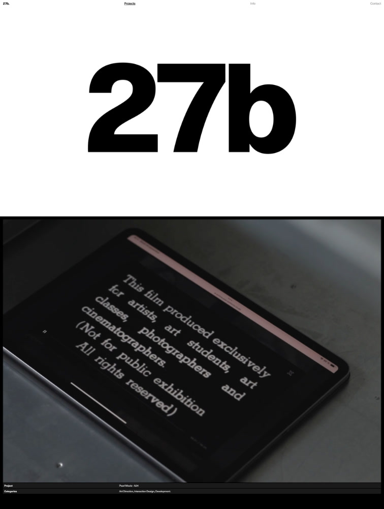 27b Landing Page Design