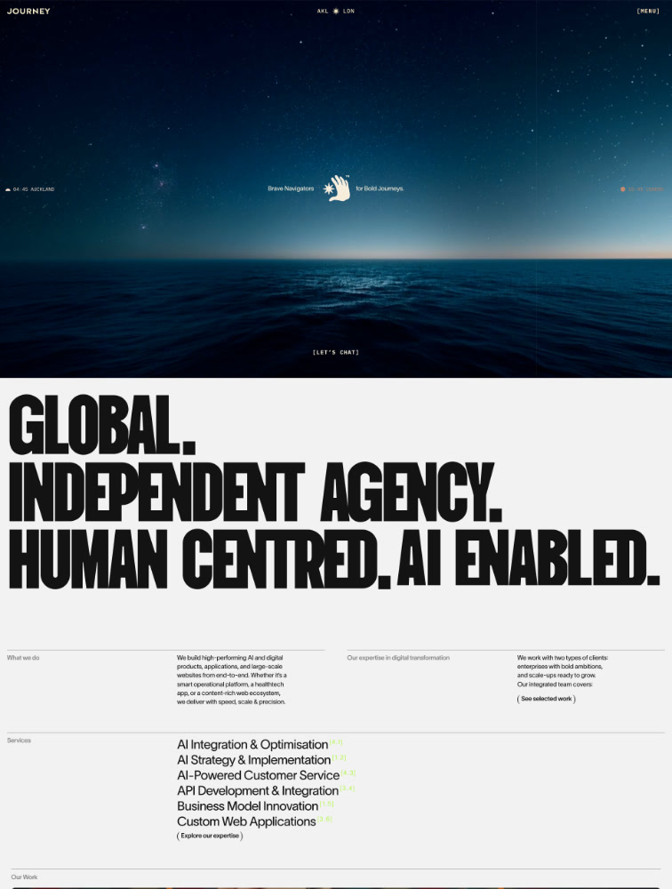 Journey Digital Landing Pages 1 Examples Inspiration Lapa Ninja