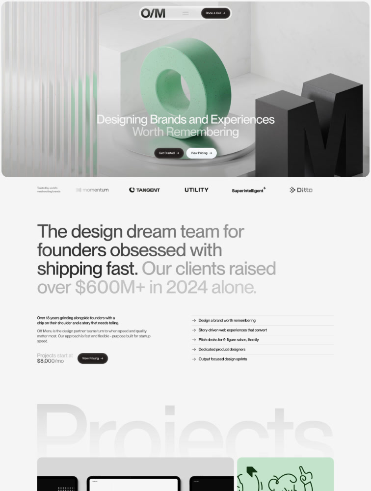 Off Menu - Landing Page Design | Lapa Ninja