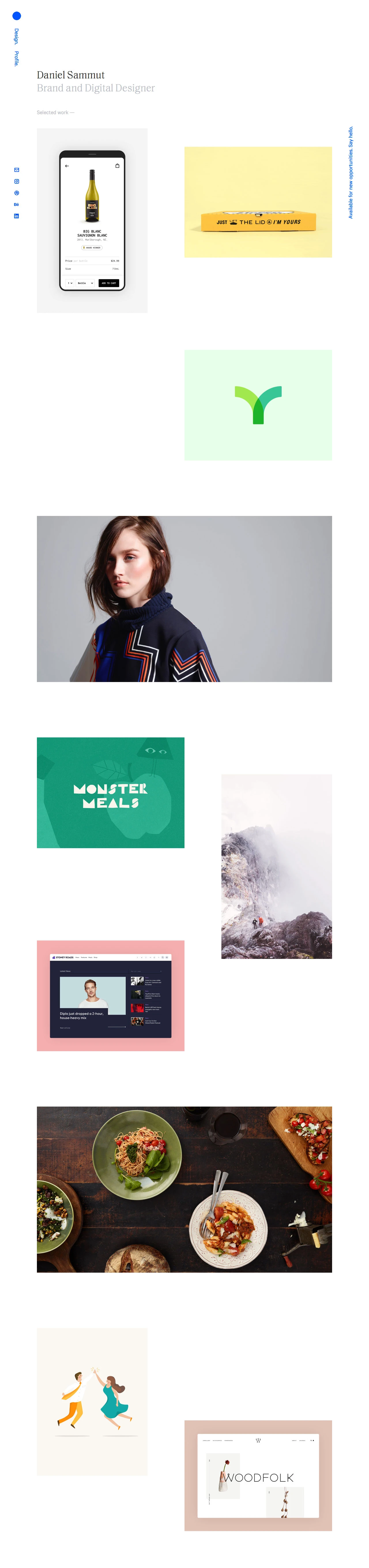Daniel Sammut Landing Page Example: I help startups and businesses come to life through crafted brand identities and enjoyable digital experiences.