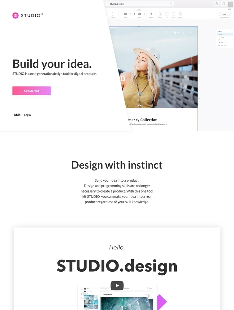 STUDIO website design - Lapa Ninja