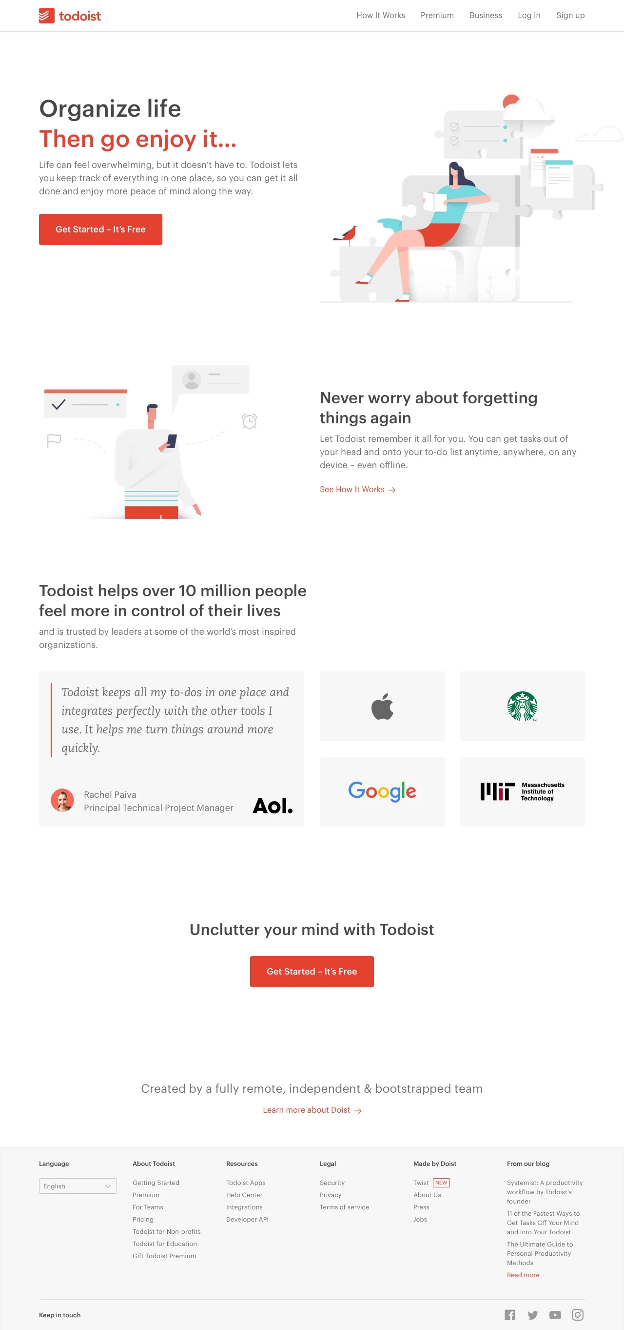 Todoist Landing Page Example: Trusted by over 13 million people to tame life’s chaos. Ranked by The Verge as the world’s best to-do list app. Free on iOS, Android, Mac, Windows, and more...