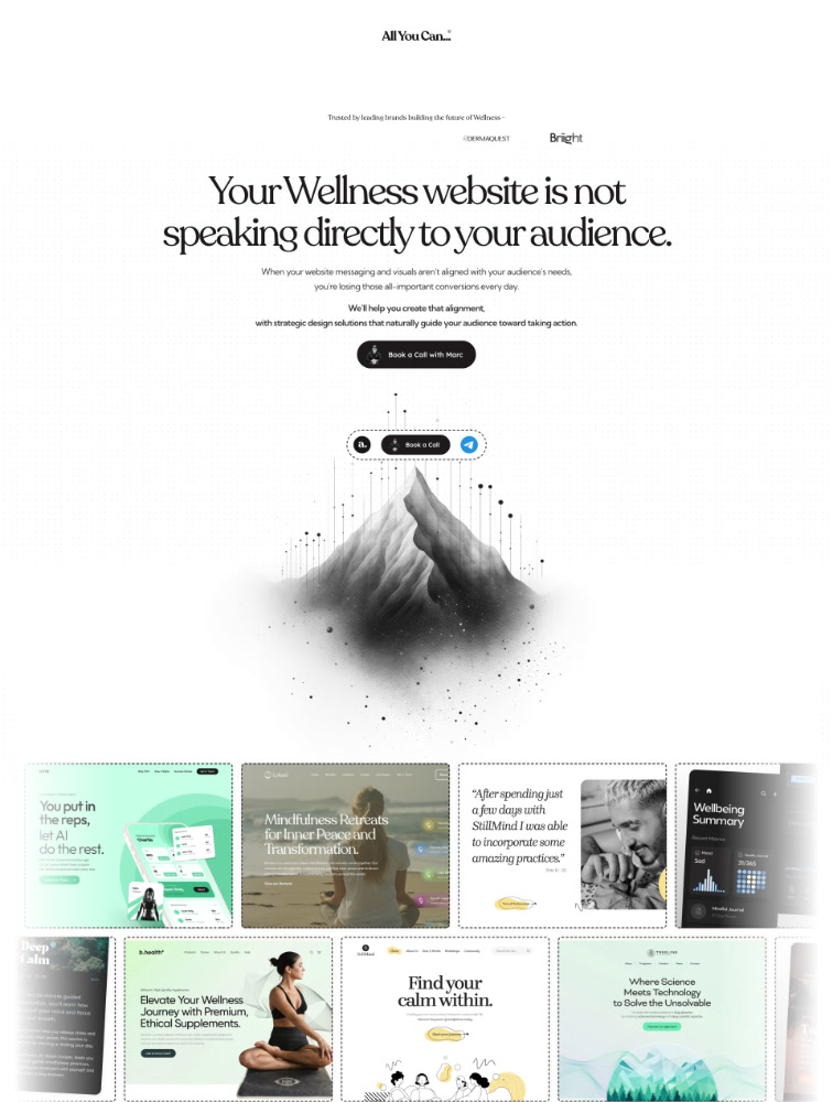 All You Can Landing Page Example