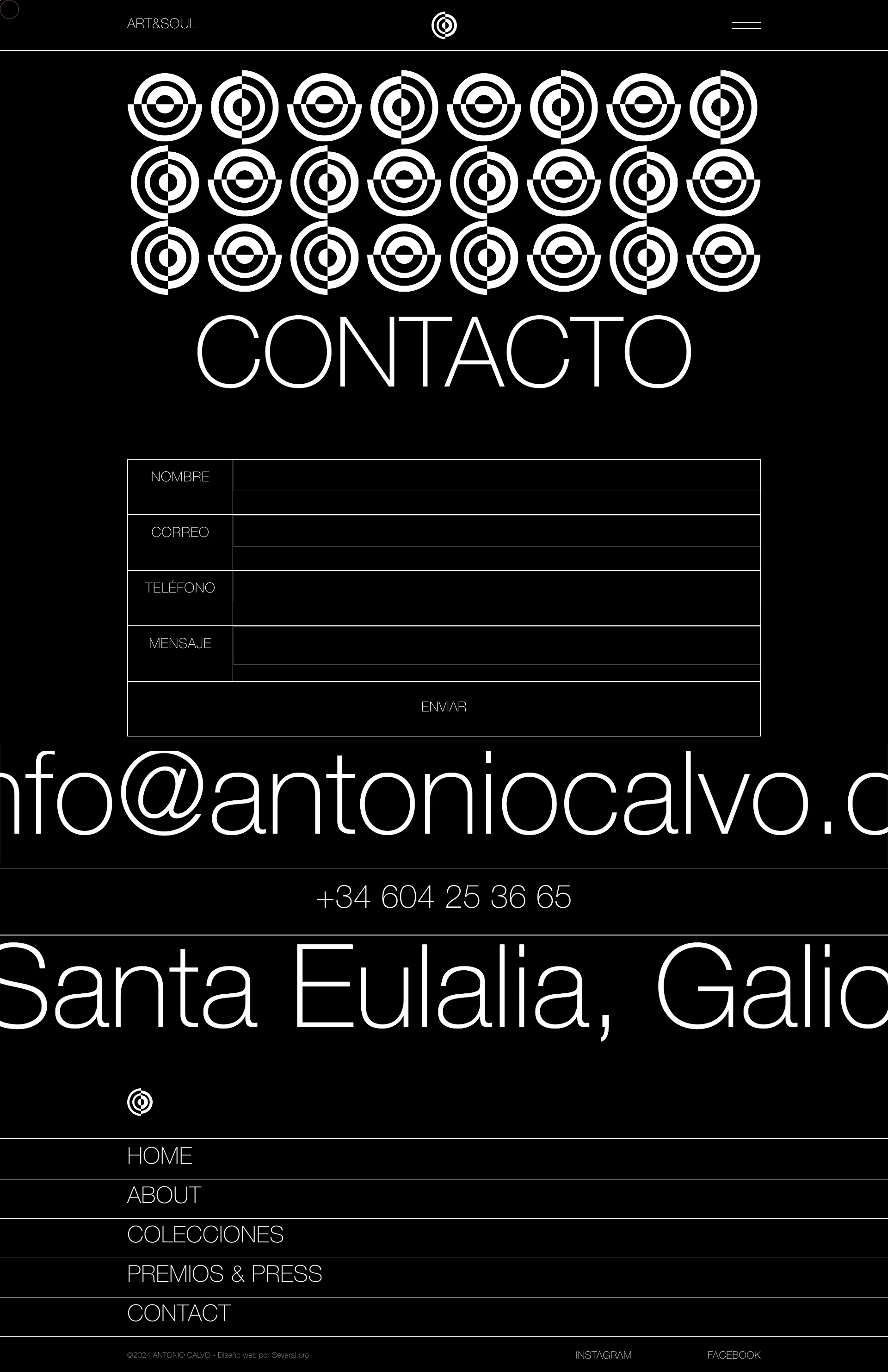 Antonio Calvo Landing Page Example: I am Antonio Calvo, hair artist, artistic director, creator and designer of ideas.