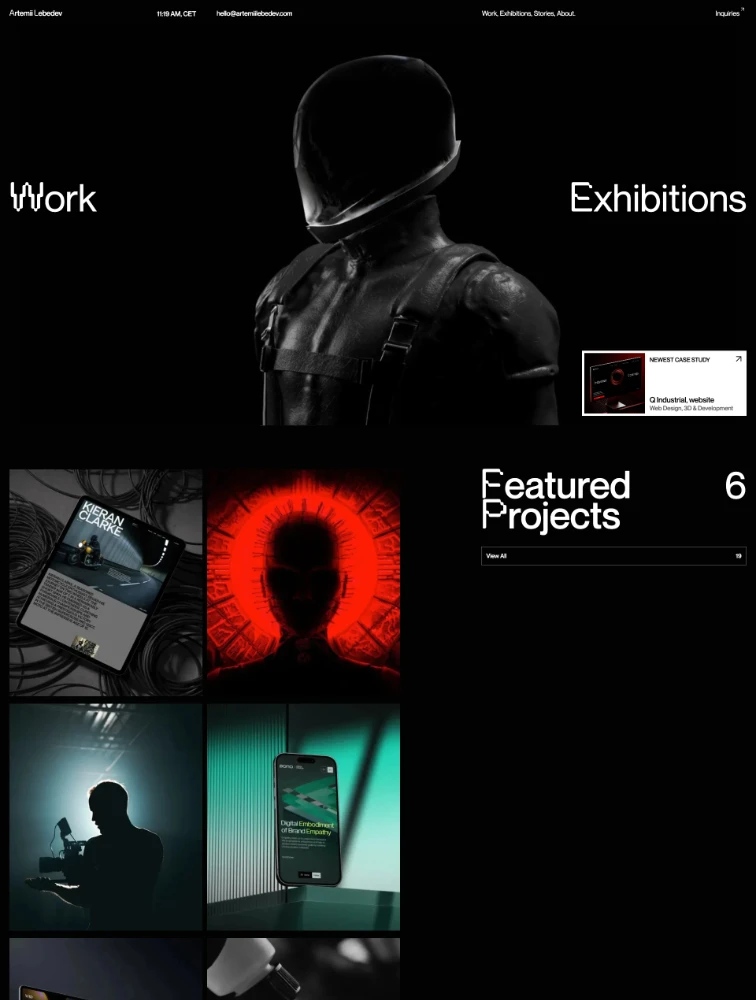 Artemii Lebedev website design - Lapa Ninja