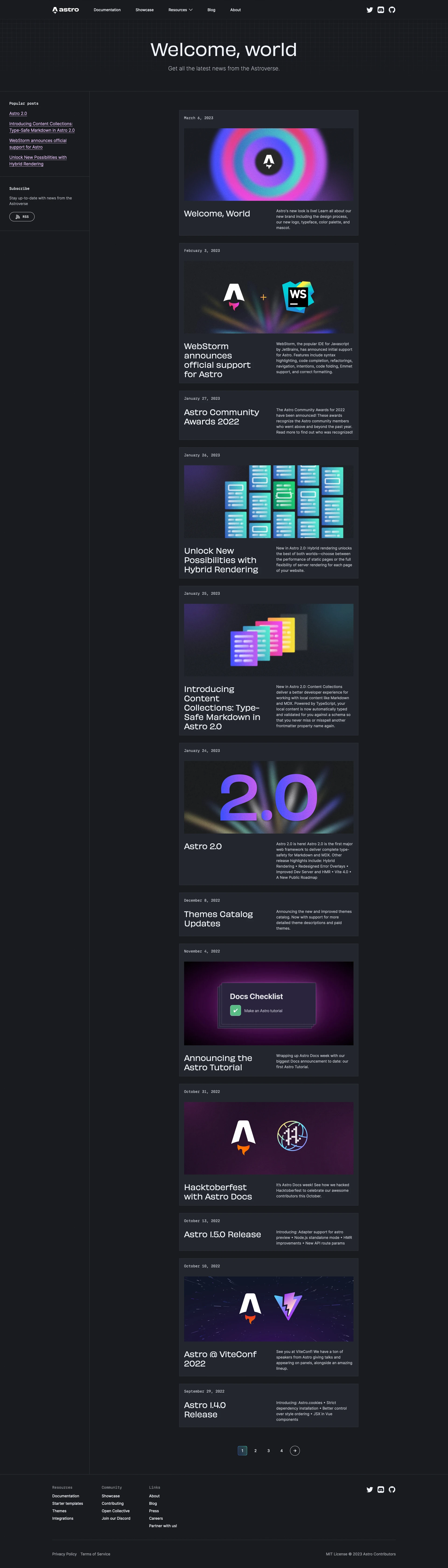 Astro website design - Lapa Ninja