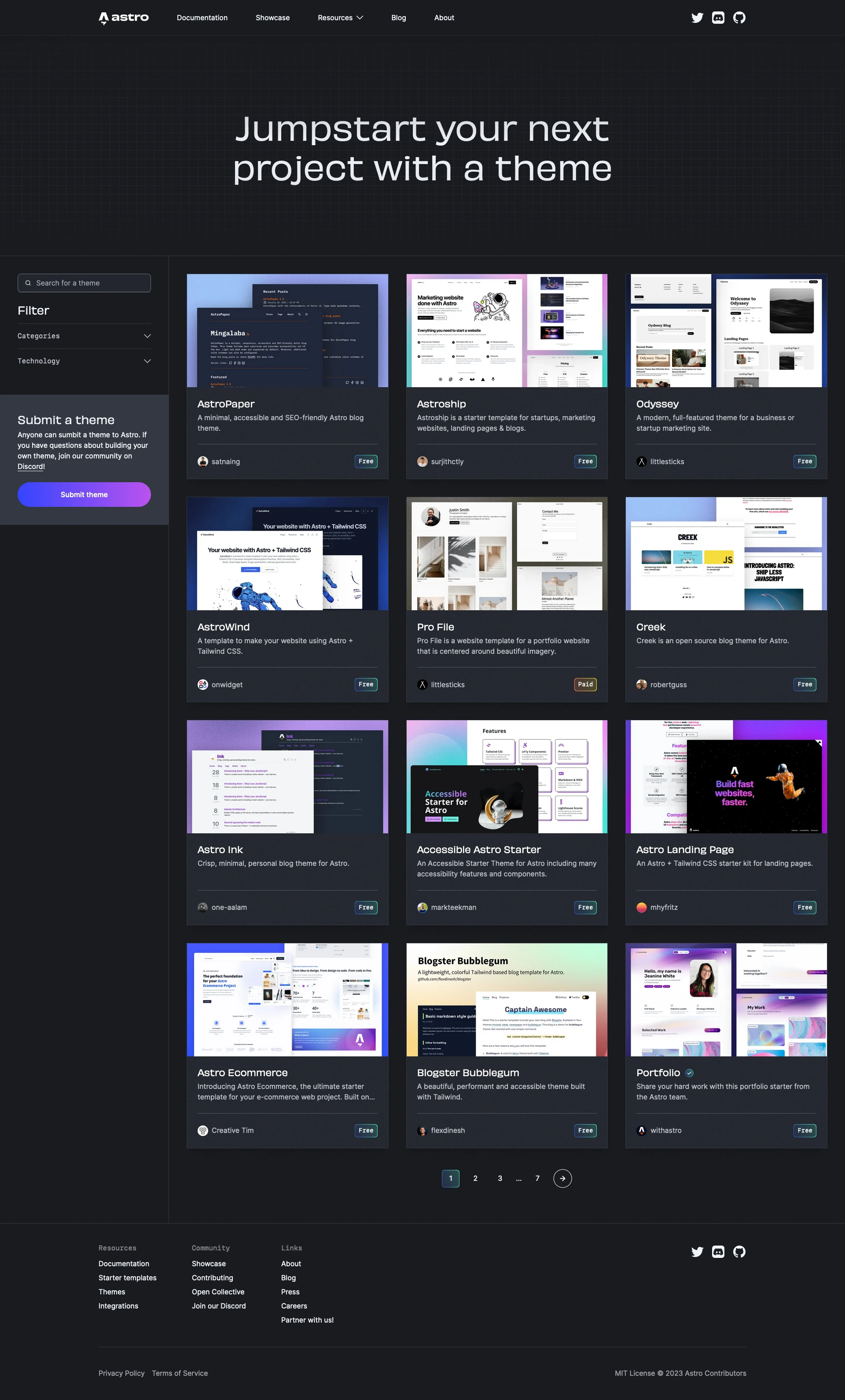 Astro website design - Lapa Ninja