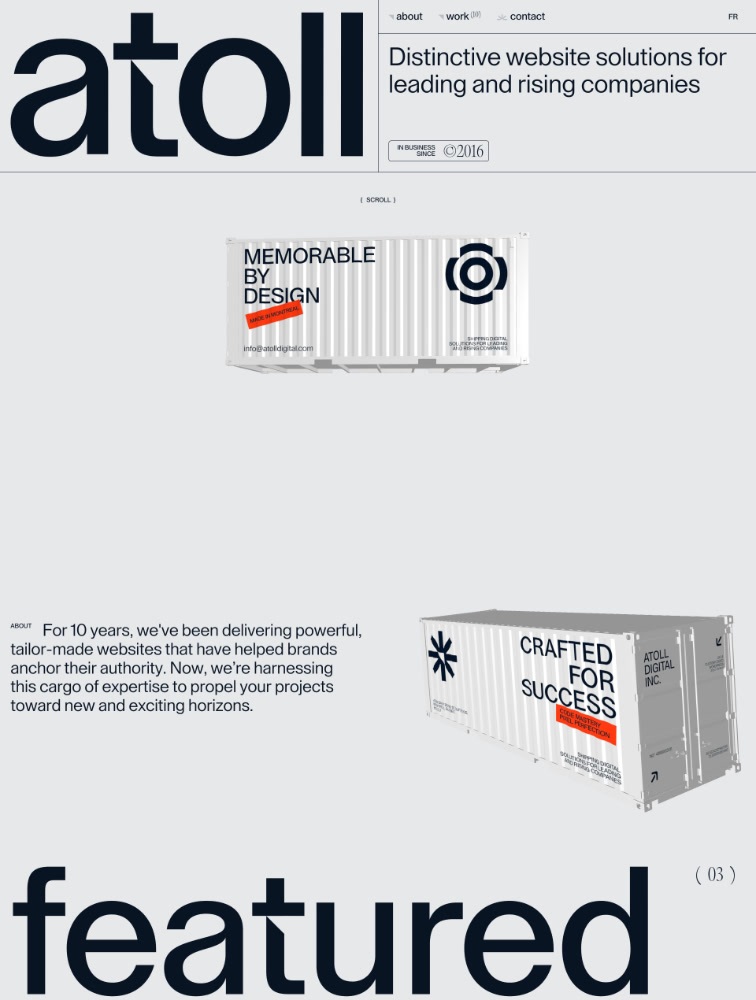 Atoll Digital Landing Page Example