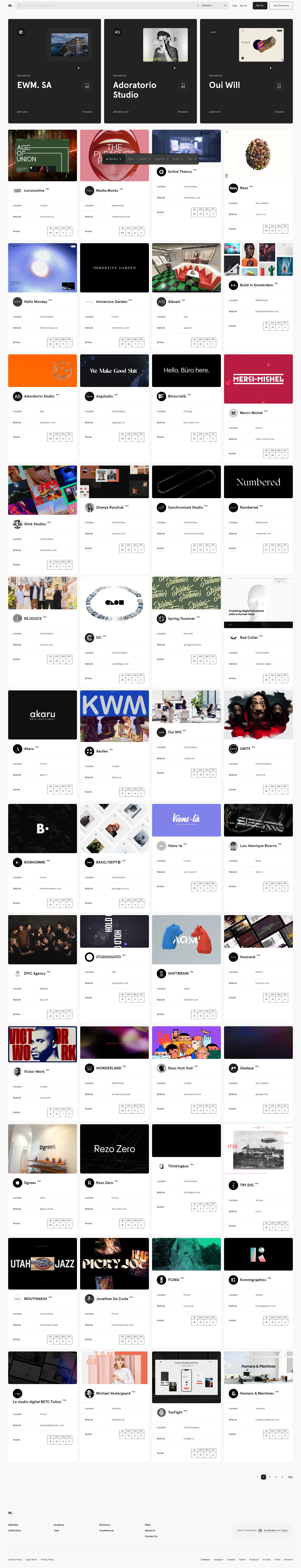 Awwwards Landing Page Example: Awwwards are the Website Awards that recognize and promote the talent and effort of the best developers, designers and web agencies in the world.
