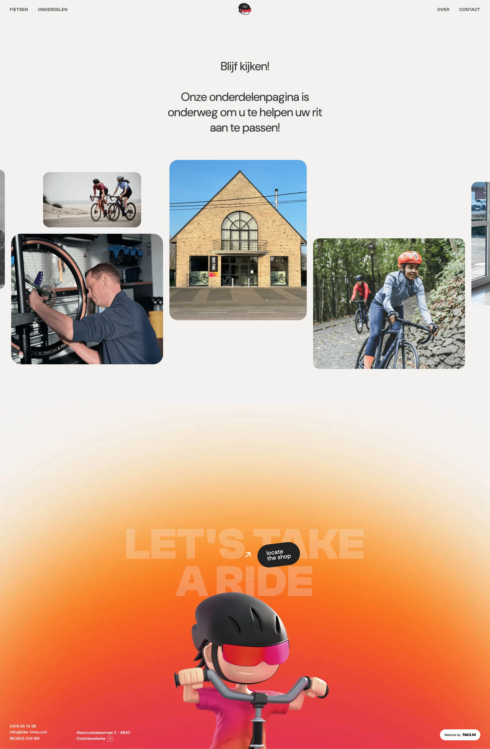 Bike Time Landing Page Example: Ride for your passion. Connecting riders with their perfect bikes.