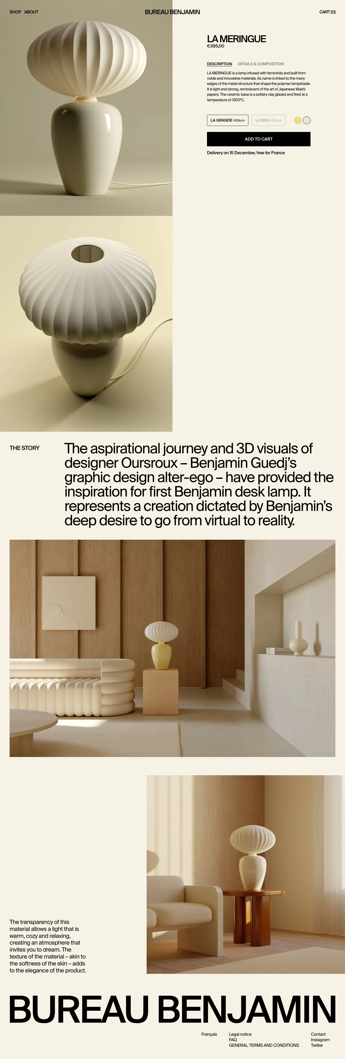 Bureau Benjamin website design - Lapa Ninja