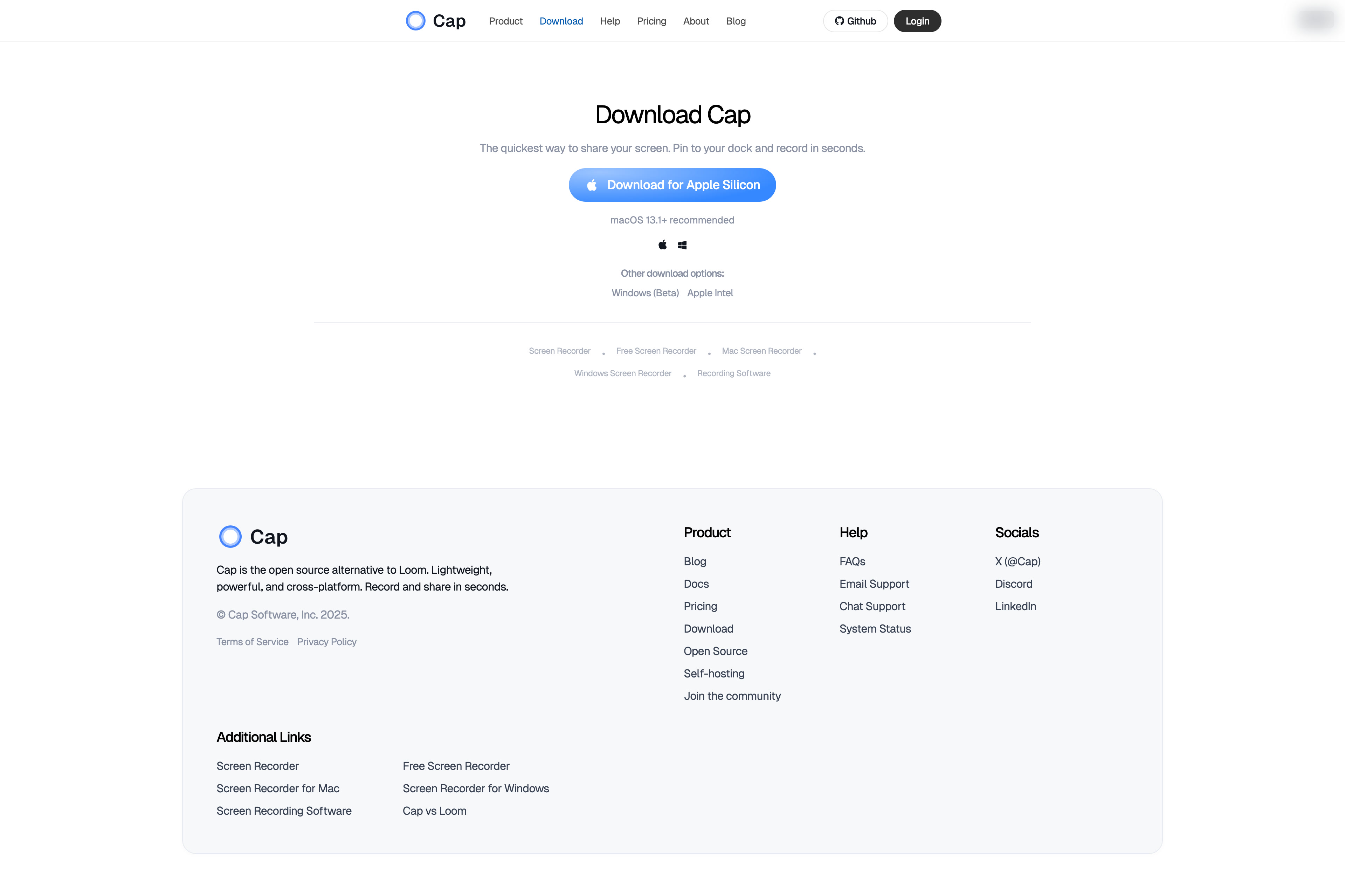 Cap website design - Lapa Ninja